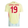 Original Fußballtrikot Spanien Lamine Yamal 19 Auswärtstrikot EURO 2024 Für Herren